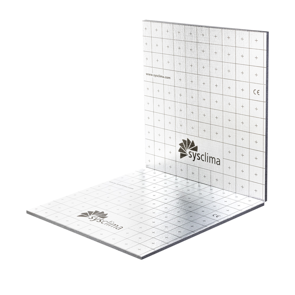 SYSCLIMA - Placa lisa grafitada termoacústica Sysclima ALU-PG-TA 25-2