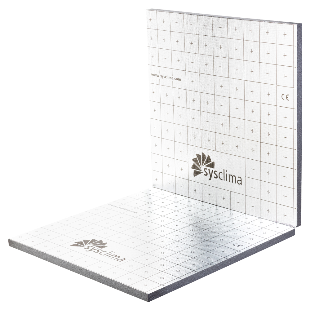 SYSCLIMA - Placa lisa grafitada termoacústica Sysclima ALU-PG-TA 40-2
