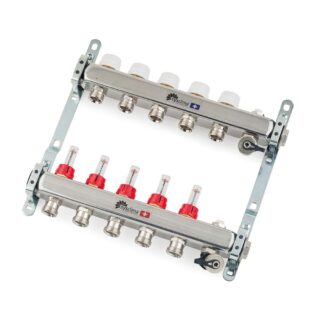 SYSCLIMA - Colector Inox 1" c. Caudalímetro ICL 12 S